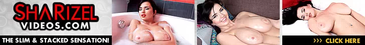 banner sharizelvideos 728x90 01 Unforgettable 32H Sha Rizel tits oily show